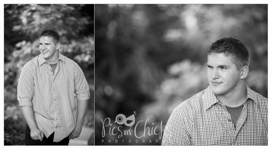 black and white collage of senior boy photo shoot in pittsburgh