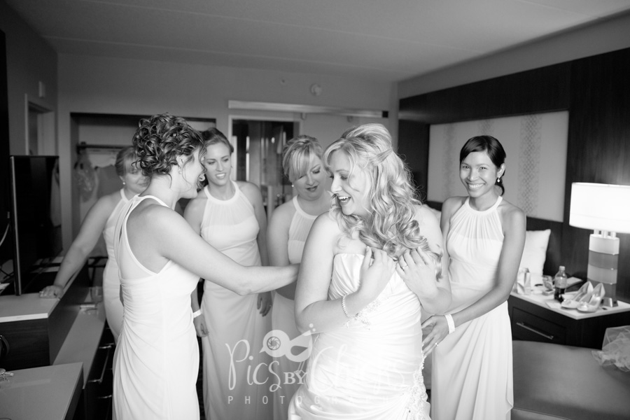 cranberry marriott wedding photo
