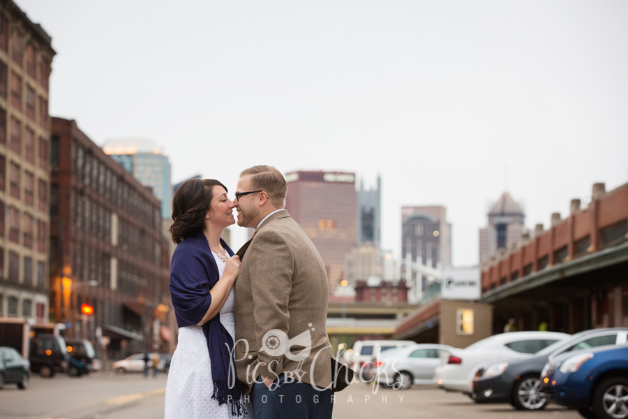 strip district pittsburgh PA couple photo shoot prior to wedding, pittsburgh engagement photo