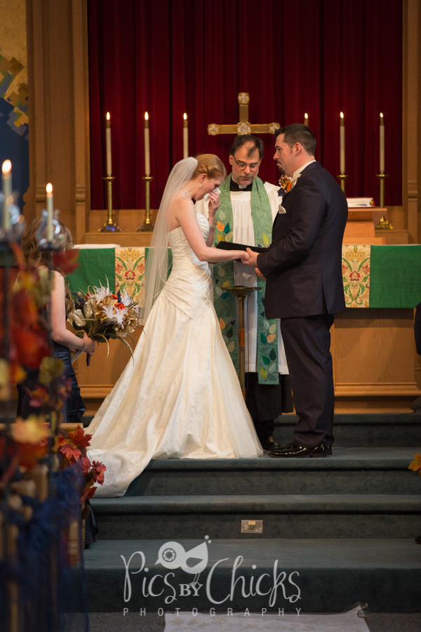 millvale wedding photo at church