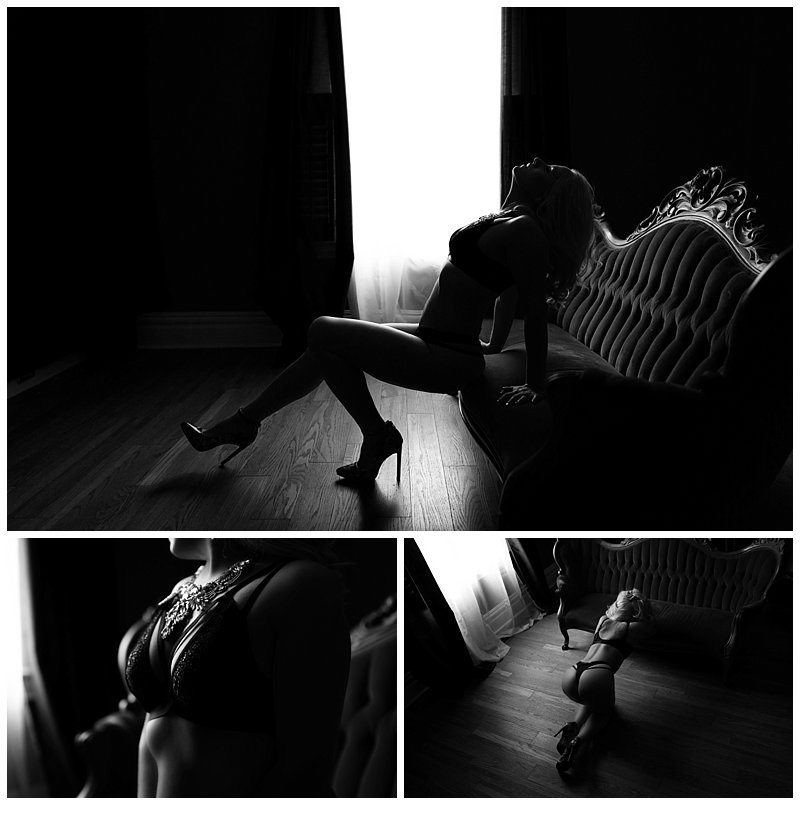 Pittsburgh Boudoir, black and white boudoir images in pittsburgh boudoir studio