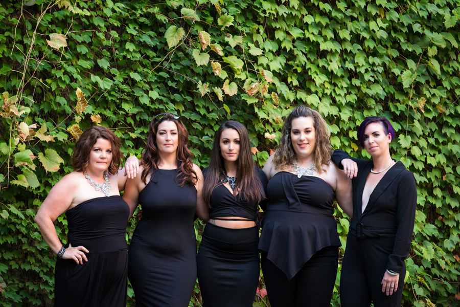 urban group photo session with boudoir photographer pics by chicks photography