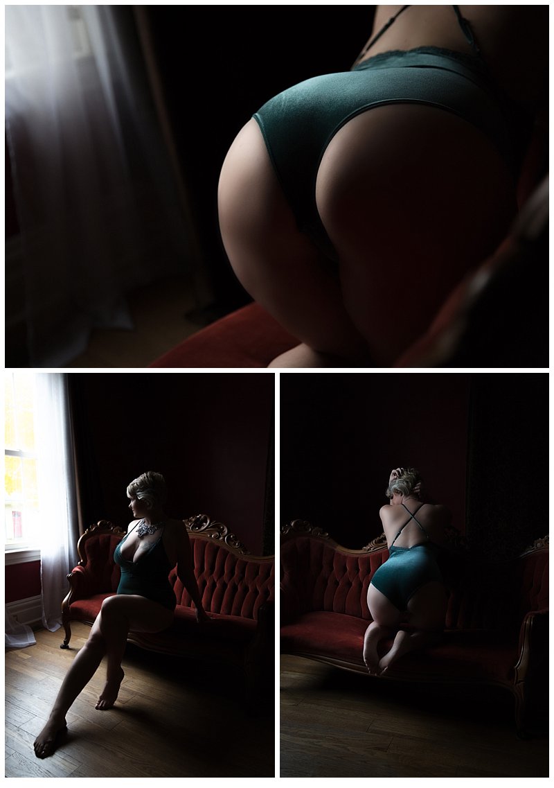boudoir photography pittsburgh in studio in beaver county, boudoir poses by Pics By Chicks Photography