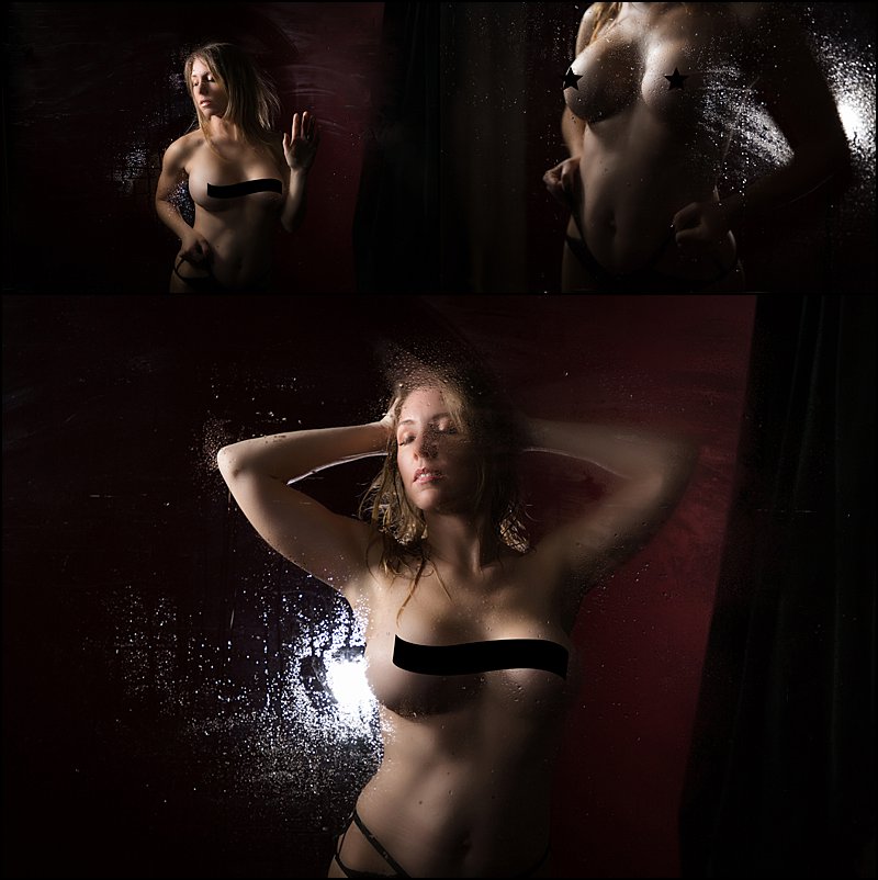 boudoir photography pittsburgh shower scene boudoir photo shoot