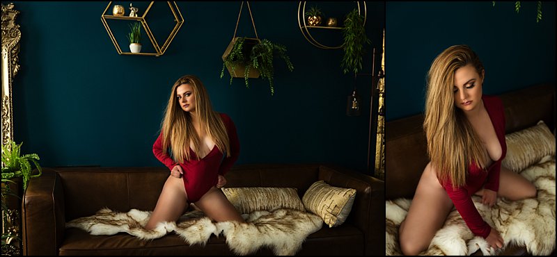 boudoir photography pittsburgh, red lingerie on leather sofa boudoir photo shoot at Maura Chick Studios boudoir photography pittsburgh, red lingerie on leather sofa boudoir photo shoot at Maura Chick Studios