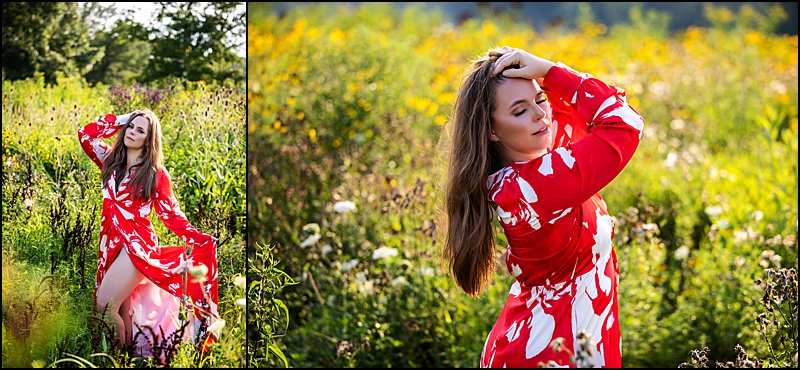 boudoir photos outside in wildflower field during summer, photo shoot with Maura Chick Studios Pittsburgh's Premier Boudoir Photographer boudoir photos outside in wildflower field during summer, photo shoot with Maura Chick Studios Pittsburgh's Premier Boudoir Photographer